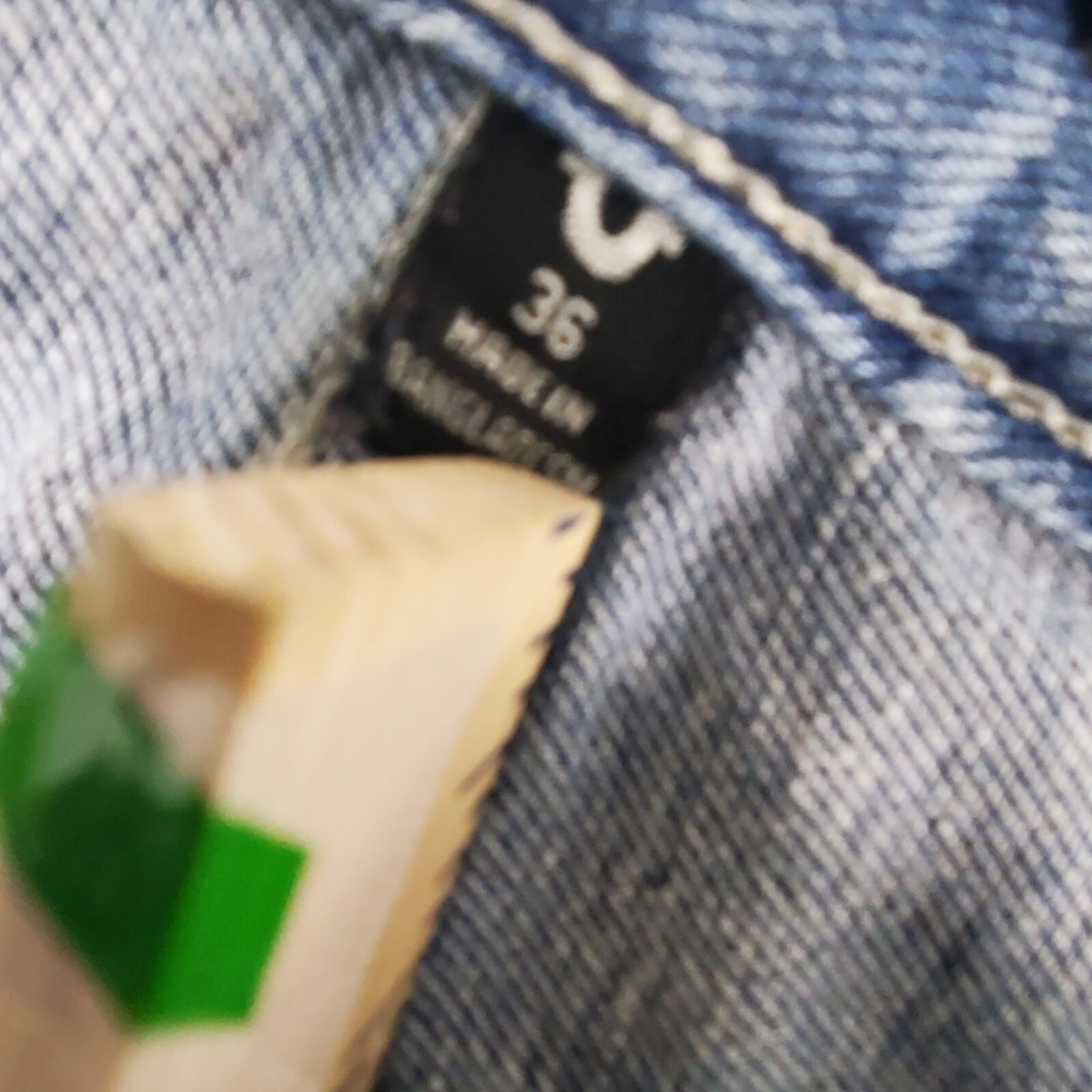 True Religion ROCCO FLAP Relaxed SKINNY JEANS 107327 Light Mixer 36x31 - Picture 11 of 16